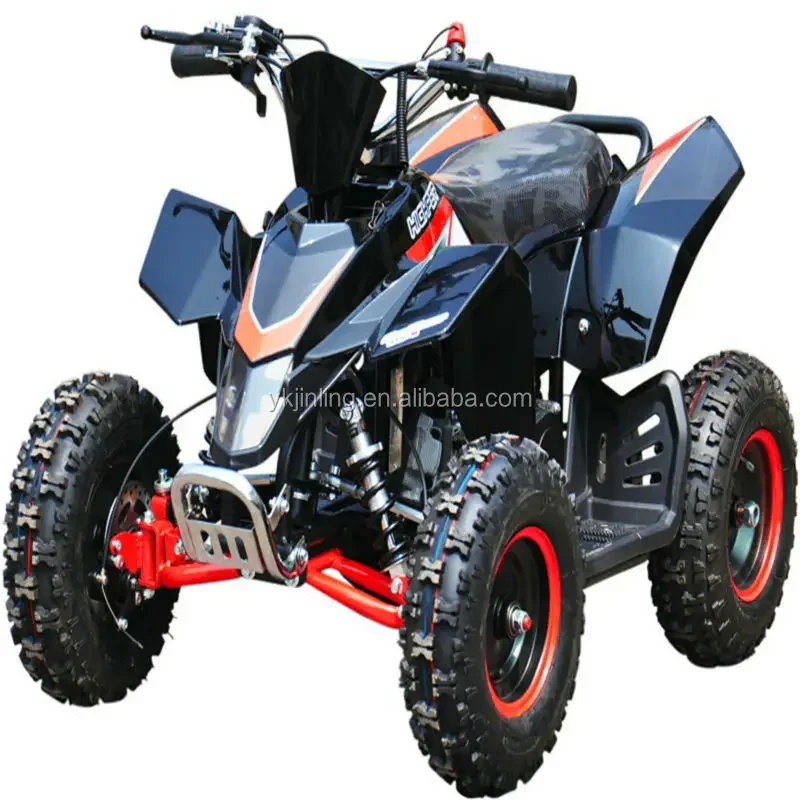 6inch 800W/36V Brush Motor Off Road 49cc Mini Quad Bikes 4 Wheeler Electric Atvs E Utvs For Kids