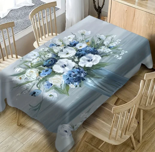 Customized Tablecloth Table Cover Cloth for Wedding Party Home Decor Rectangle Your Photo Image Logo Personalized Tablecloth