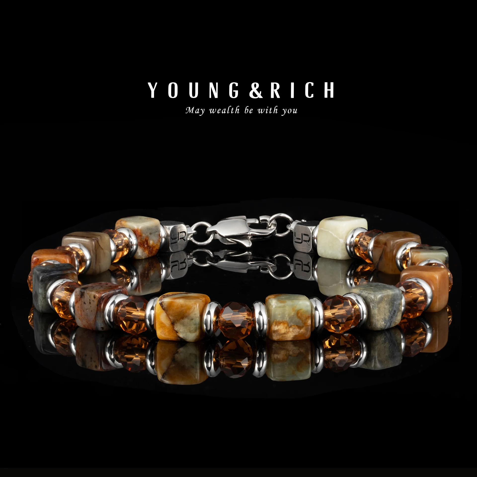 pulsera-de-cuentas-multicolor-de-8mm-young-rich--estetica-retro-diseno-de-nicho-joyeria-de-lujo-unisex