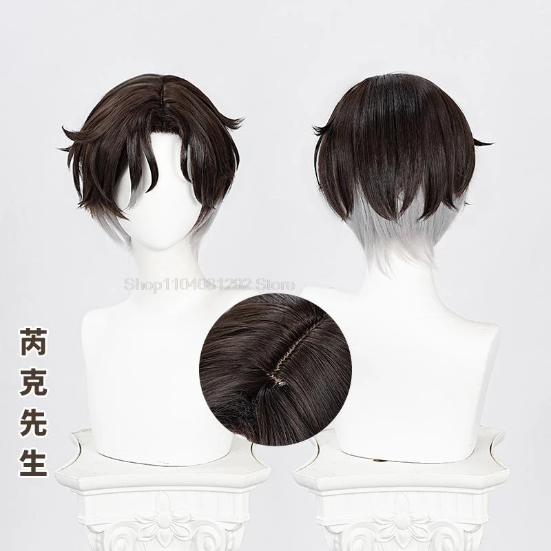 Honkai-Perruque de Cosplay Star Rail pour Homme et Femme, Cheveux Courts de 30cm, avec Bonnet Gratuit