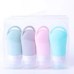 1pcs Hanging Silica Gel Packaging Bottle Sub-Bottle Travel Set Travel Storage Bottle Porous Silicone Bottle Set Sub-Package