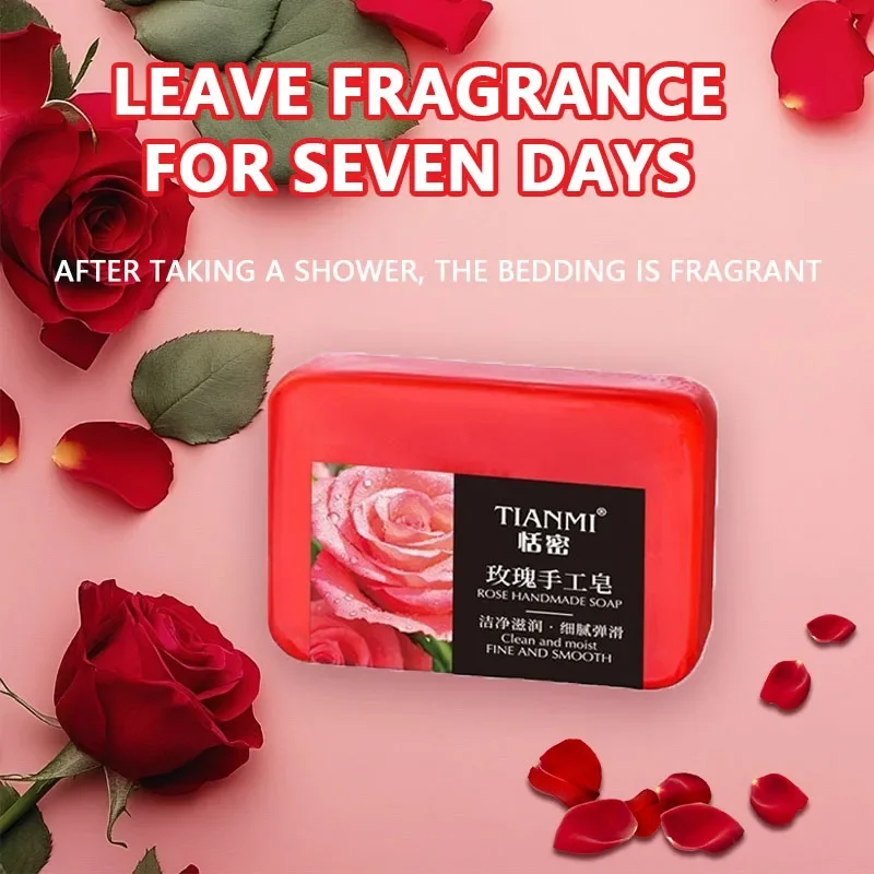 Rose Essential Oil Soap Can Deeply Cleanse the Face and Body, Leaving a Long-Lasting Fragrance, While Also Providing Hydration and Nourishment.