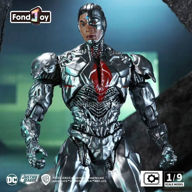 Justice League Cyborg Victor Stone Figure Action Figurine DC Superhero Series 19.5cm Statue Model Collection Ornament Kid Gift