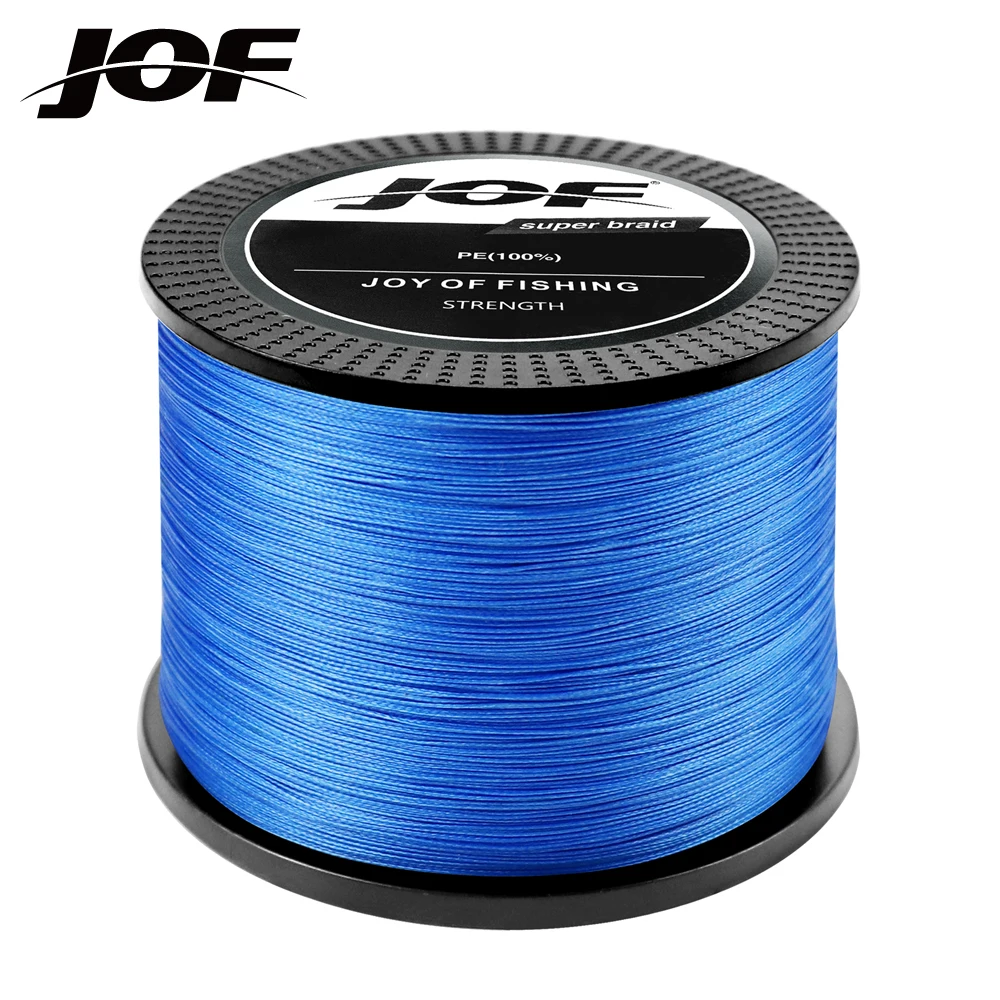 

JOF Braided PE Fishing Line 4 Strands 300M 500M 1000M 10-82LB Multifilament Smooth Fishing Line For Fishing Lure Bait