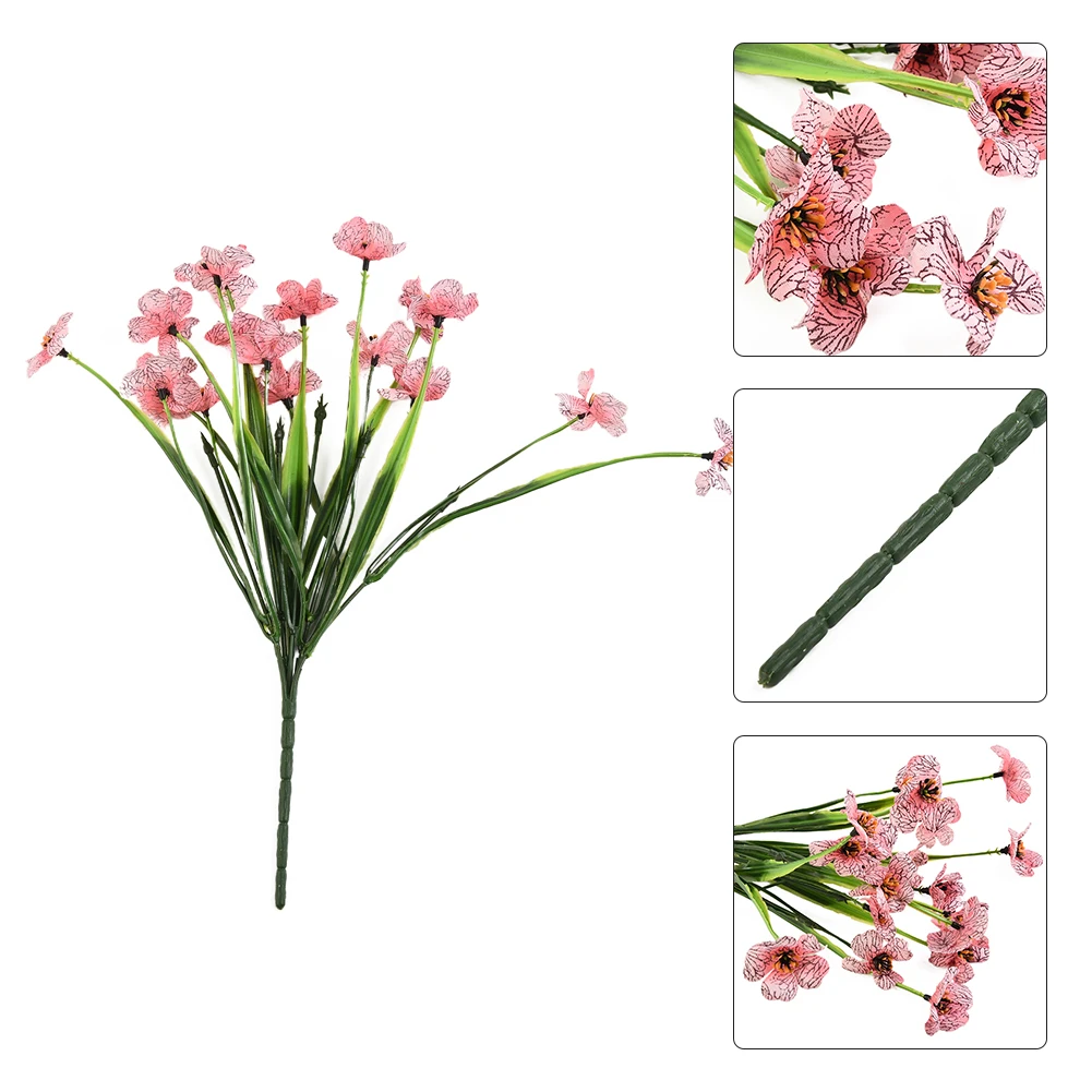 Artificial Plastic Blooms for Garden Porch Outdoor Indoor Use Front Walkway Kitchen Living Room Dining Table Bedroom