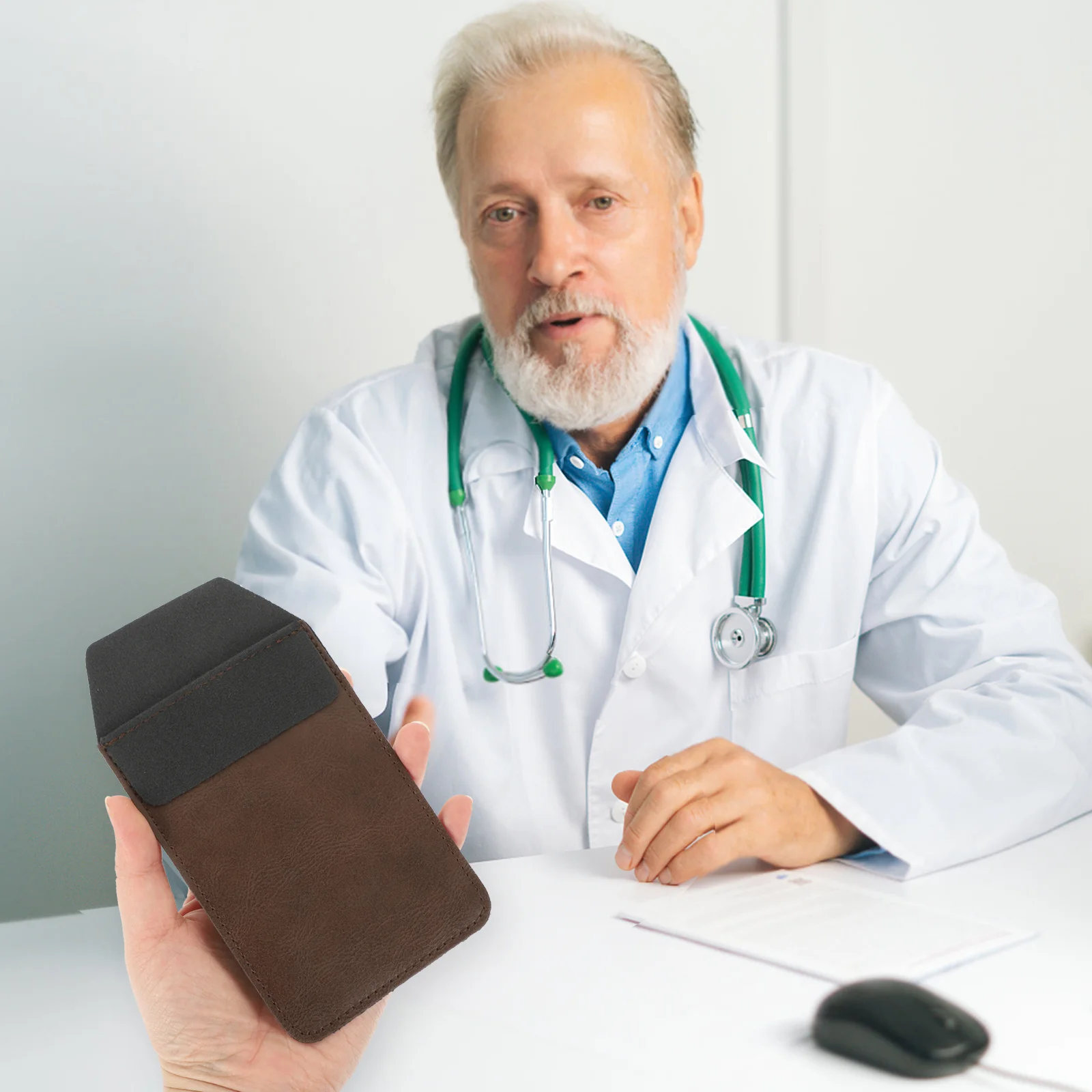 

3pcs Pocket Bag Pu Pen Inserted Pouch Leak-Proof Insert Type Pencil Organizer For Nurses Use Storage Pouch