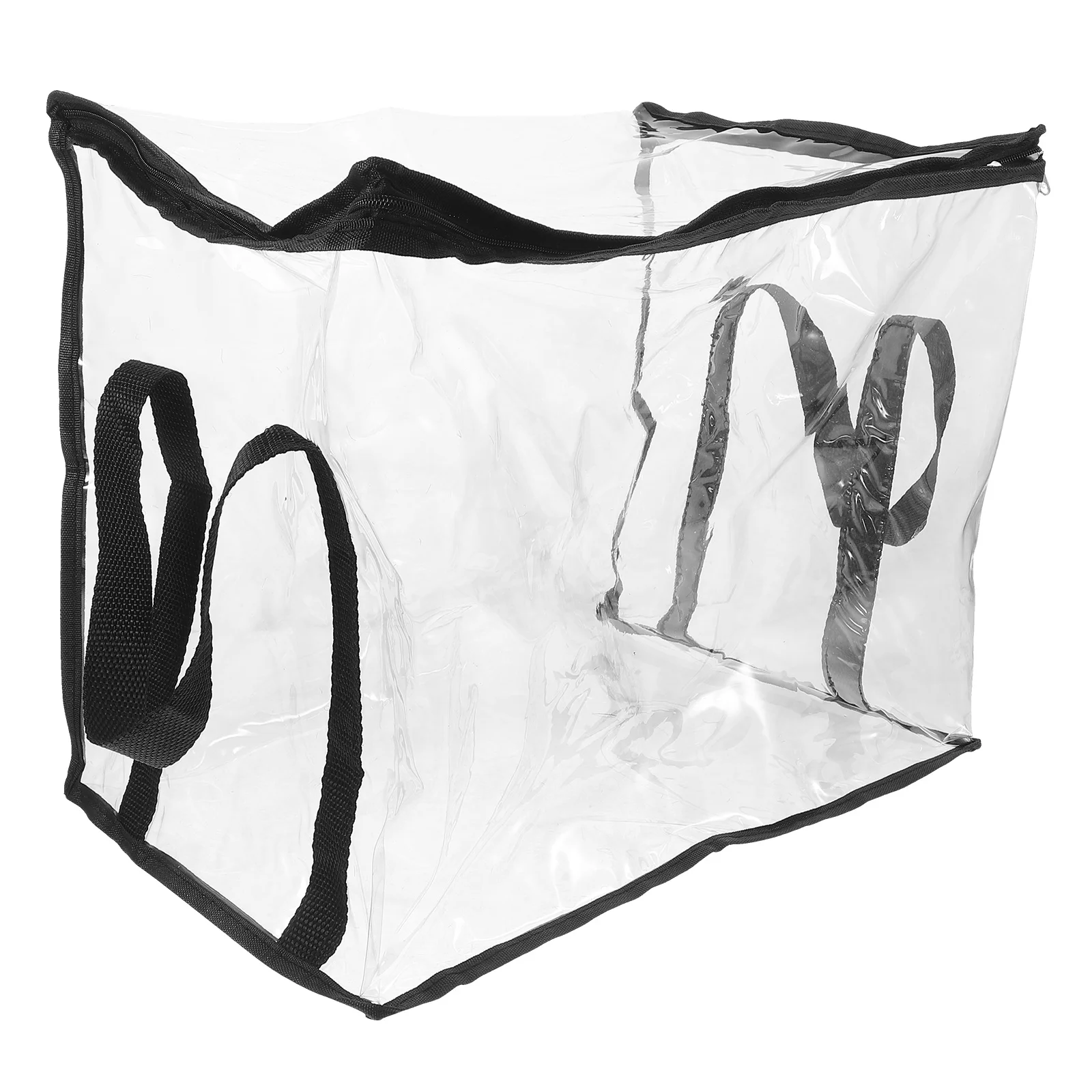 Portable Handheld Storage Bag Clear PVC Transparent Document File Folder Pvc Bag Waterproof Toiletry Large Capacity Book Travel