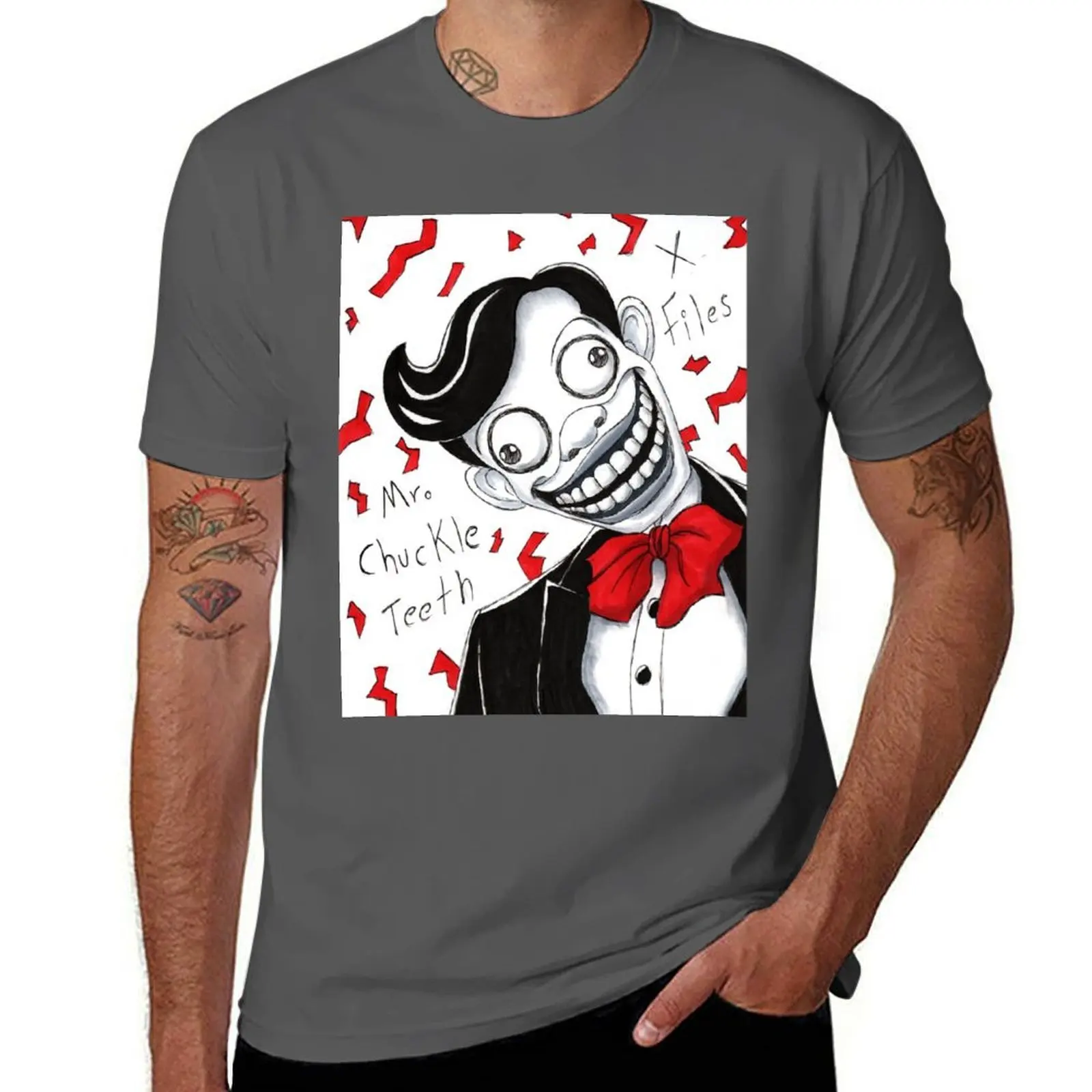 

Mr. Chuckle Teeth T-Shirt Lightweight Print T-Shirt