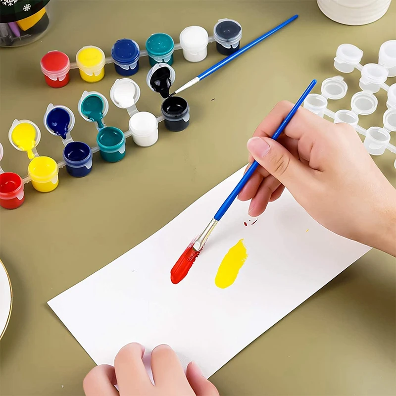 แถบสีสีเปล่า30แถบภาชนะเก็บหม้อถ้วยจิตรกรรมอุปกรณ์งานฝีมือ (5มล./30ชิ้น)