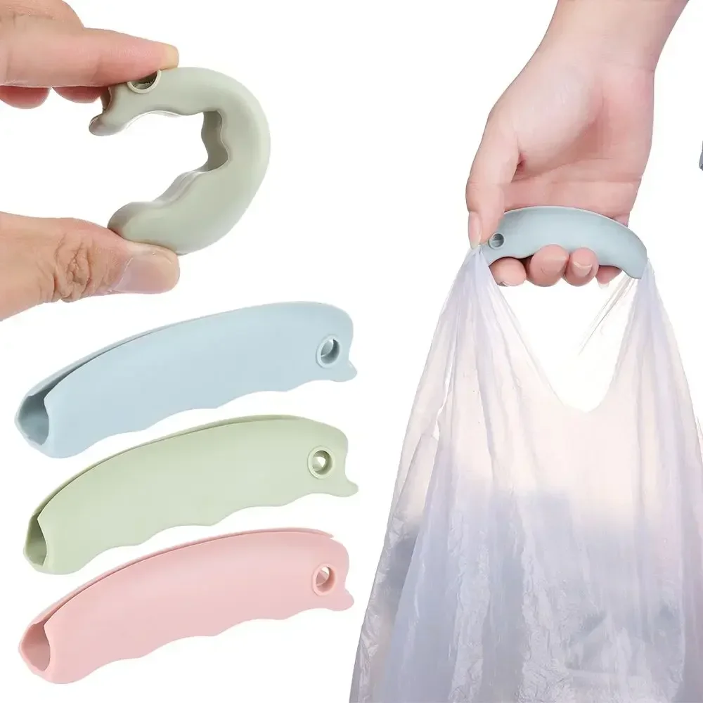 1pcs Comfortable Portable Silicone Mention Hook for Shopping Bag To Protect Hands Trip Grocery Bag Holder Clips Handle Carrier