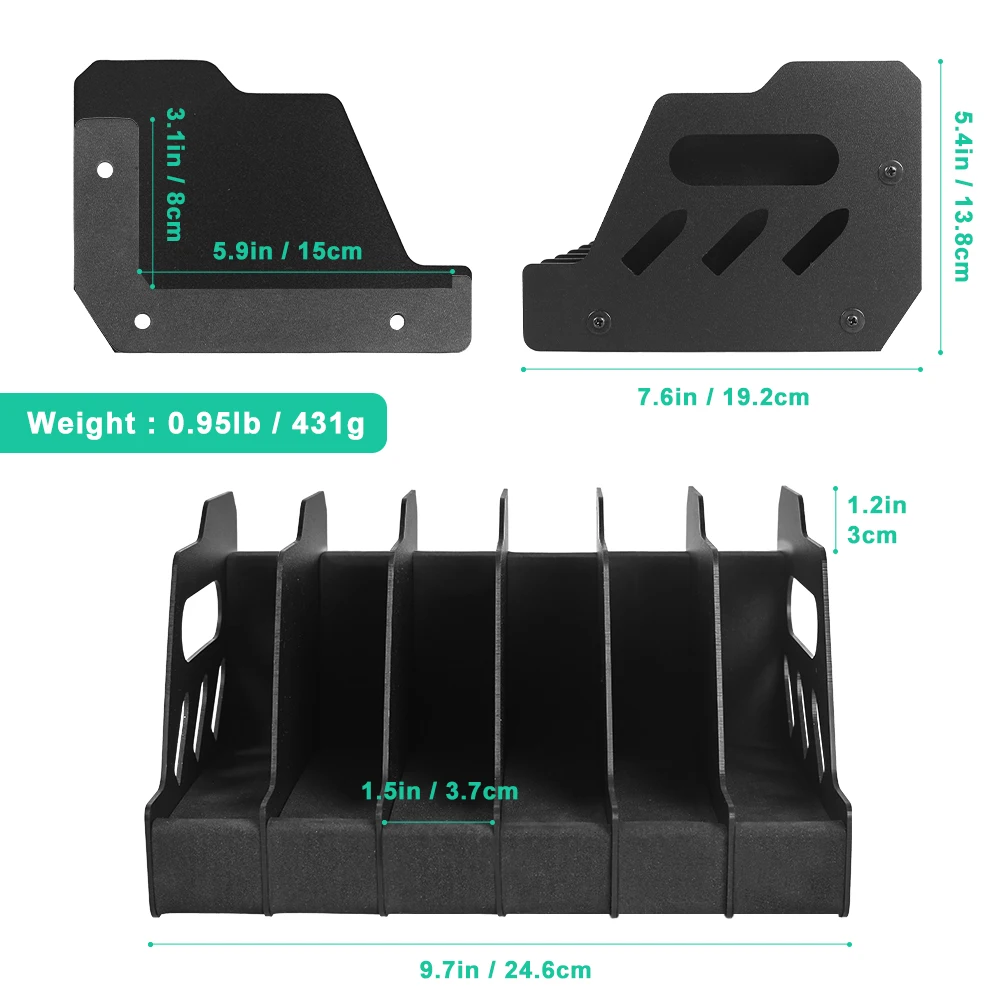 4/6 Slots Pistol Display Rack Gun Stand Safe Foam Glock Handgun Holder Cabinet Storage Revolver Weapon Support with PP Board