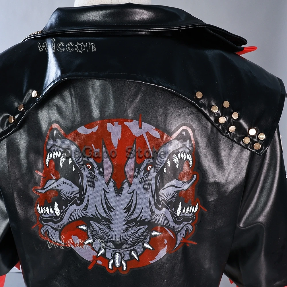 البنفسجي معطف أسود تأثيري غامض S2 Tv Lol تأثيري حلي لعبة لعب الأدوار النساء الزي هالوين يتوهم سترة حفلة شعر مستعار 2025