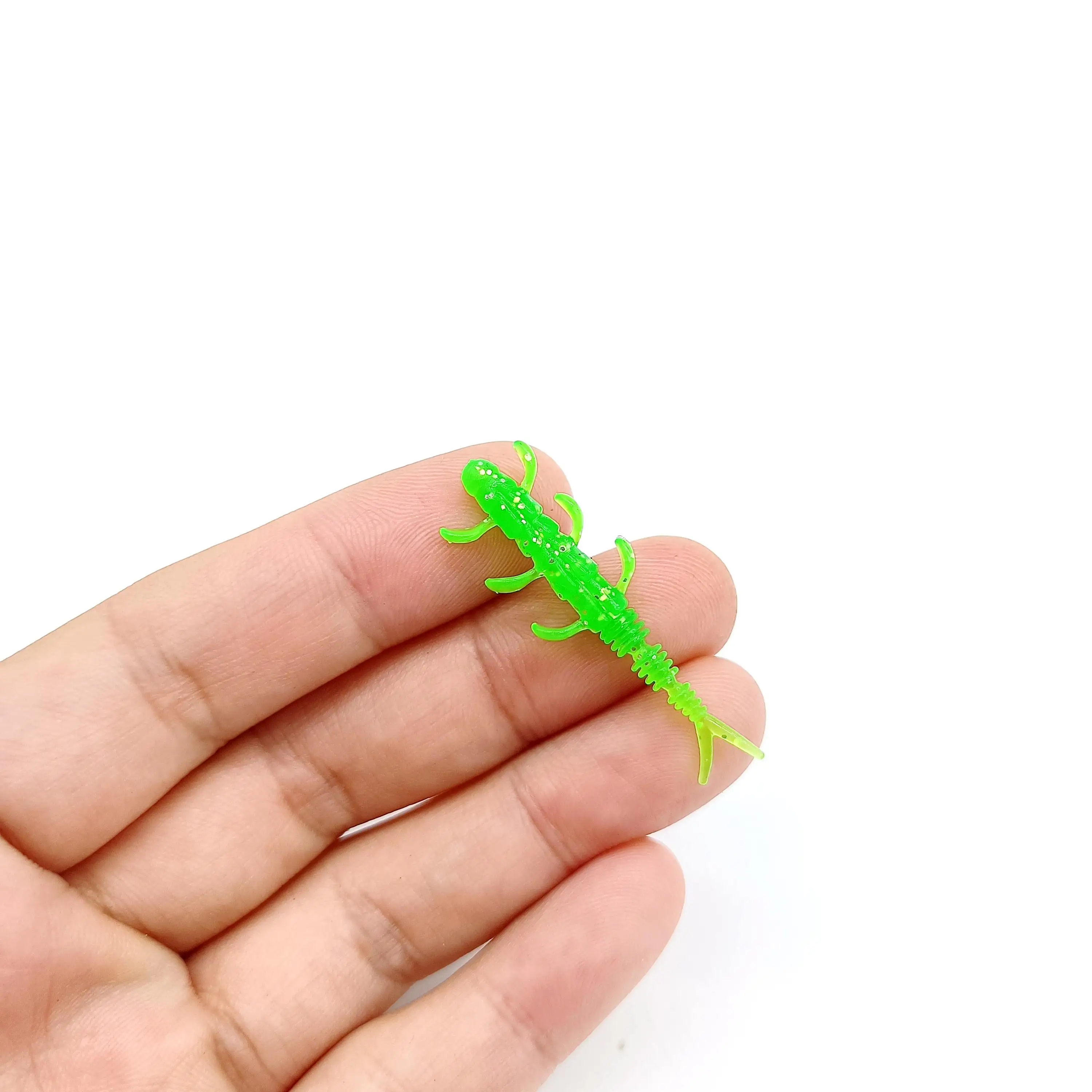 DUODUOYU 10PCS TPE Schwimmende Mini Wurm Weiche Angeln Lockt 0,35g/40mm Jig Wobbler Silikon Künstliche Köder bass Fishing Tackle – Detail 4