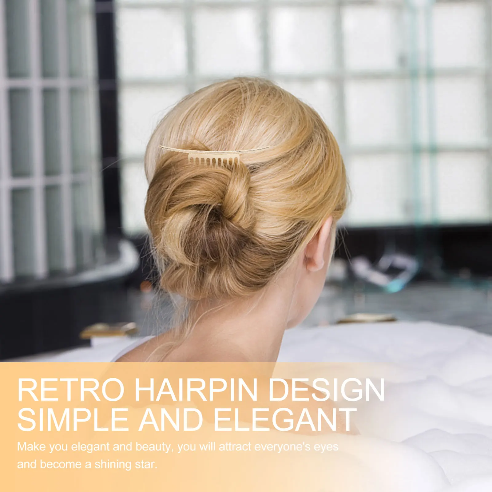 

2PCS Bangs Lightweight Women Hair Comb Alloy 10 Teeth Firm Hair Accessories Slide Hairclip Bridal Side Women Comb Pin