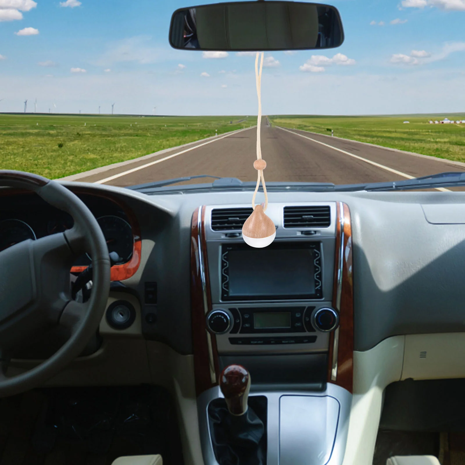 

Essential Oil Car Diffuser 4pcs Portable Aromatherapy Freshener Car Hanging Accessories Perfume Pendant for Vehicle Air Purifier