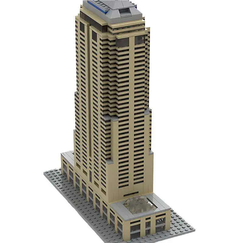 Berühmte Architektur Salesforce Tower IND Baustein im Maßstab 1,650, Montagemodell, Technologie, Ziegel, Puzzle, Spielzeug, Geburtstagsgeschenk