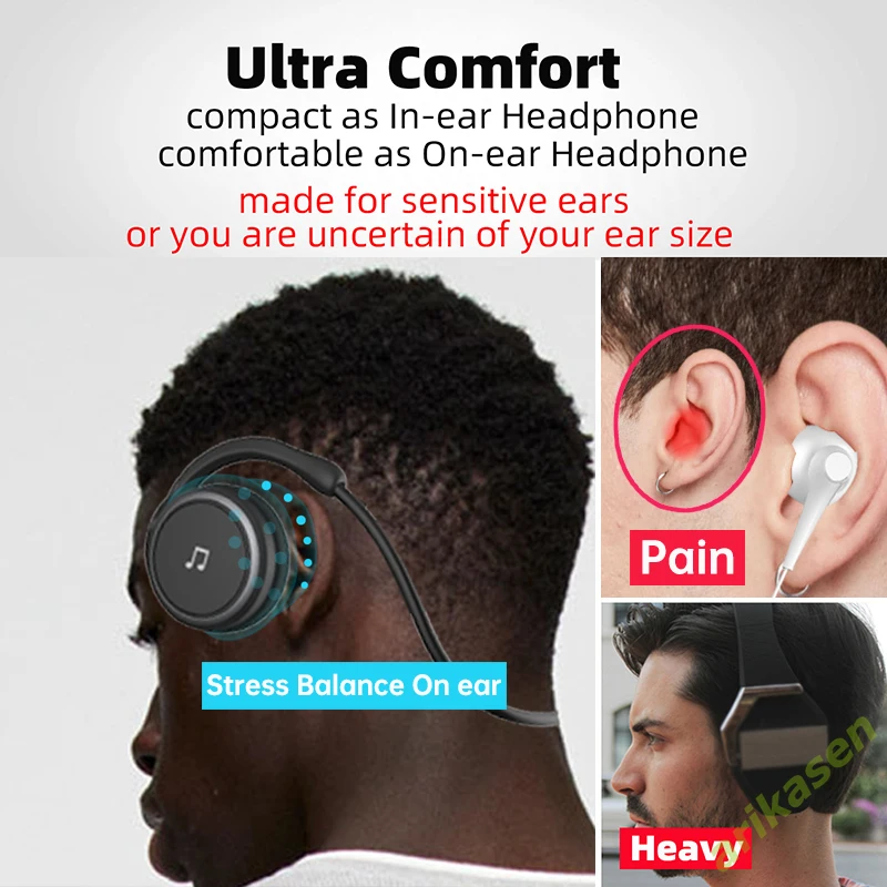 AX698 Sports Bluetooth 5.0 Earphone MP3 Player On Ear Comfortable Fone Auriculares Wireless Headphones Support TF Mp3 FM Radio