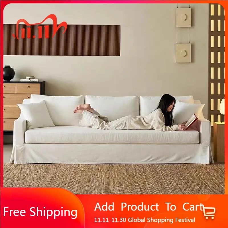 

Пол, расслабляющие диваны для гостиной, удобные минималистичные кремовые диваны для гостиной, создают европейский диван-диван