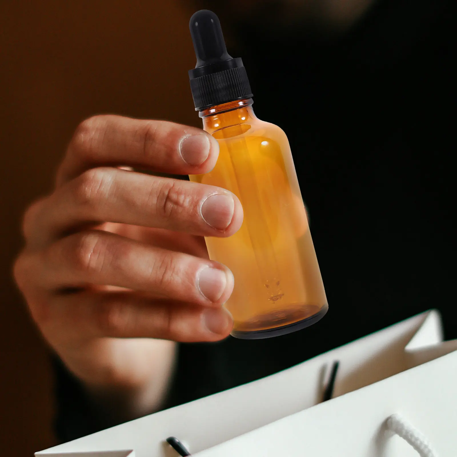 

6Pcs Essential Oil Bottle Dropper Set Glass Perfume Bottle 50Ml Travel Container Small Sample Bottles Women Perfume Oil