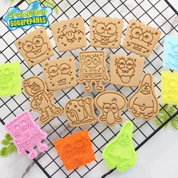 SpongeBob Cartoon Cookie Mould Home Baking Pastry Bakeware Tools Patrick Cookie Embosser Cutters 3D Mold Set Safe Durable Gift