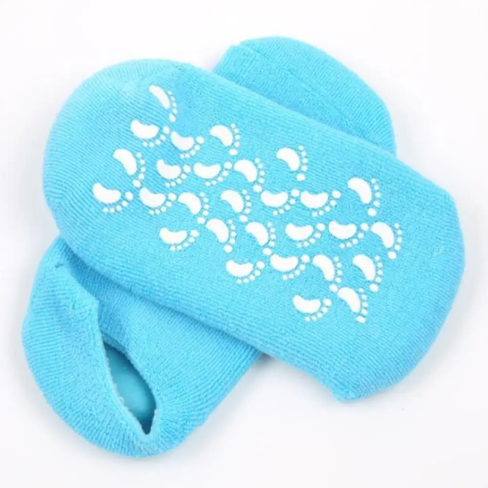 

1pair(2pcs) Multicolor Exfoliating Dry Cracked Silicone Pedicure Hard Heel Soft Skin Sock Foot Care Spa Moisturizing Gel Socks