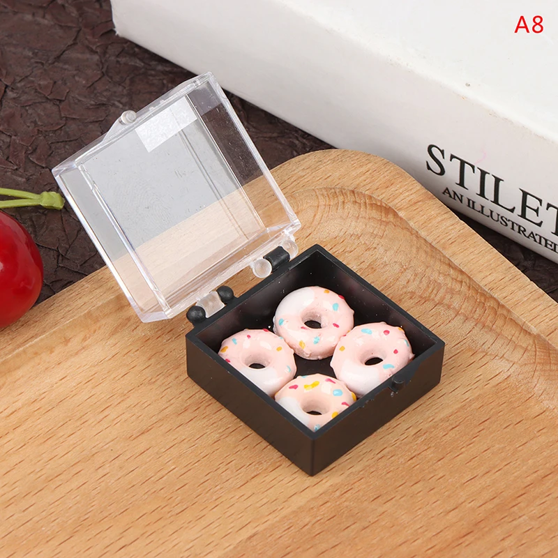 1pc 1:12 Dollhouse Mini Resin Dessert Cake Food Model Toy Dollhouse Kitchen Food Scene Model DIY Dollhouse Decor Accessories