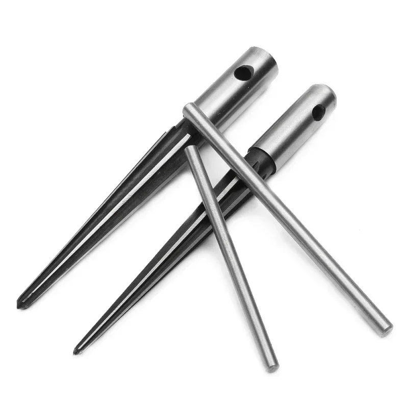 T-Handle Tapered Reamer Manual Bridge Pin Hole Tapered Hex/Round Handle Reamer Carbon Steel Dual-Purpose Taper Reamer