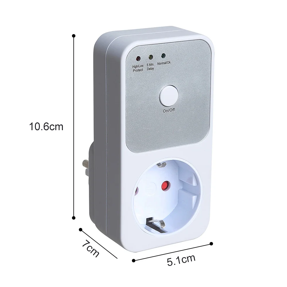 Refrigerator Voltage Protector Voltage 220V Stabilizer For Socket Surge Protection Electrical Outlets EU Timer Socket