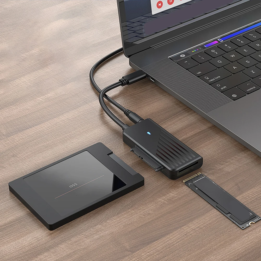 Adattatore da SATA a USB3.0 Adattatore da USB a SATA da 5 Gbps da 2,5/3,5 pollici Adattatore per disco rigido SSD Convertitore a stato solido M.2 NGFF per PC portatile