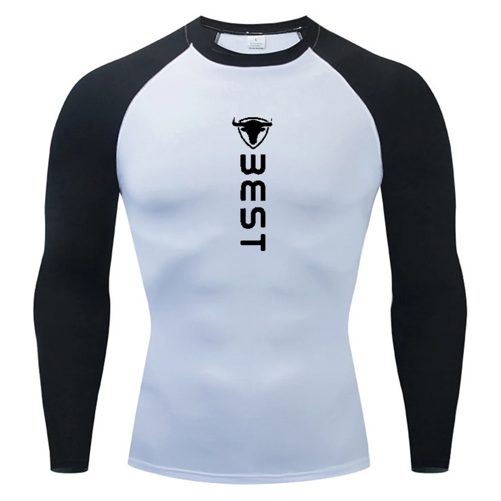 Men's Long Sleeve Fitness T-Shirt Dry Fit Gym Sportswear Outdoor Running Tees Active Lifestyle Casual Crew Neck Tops