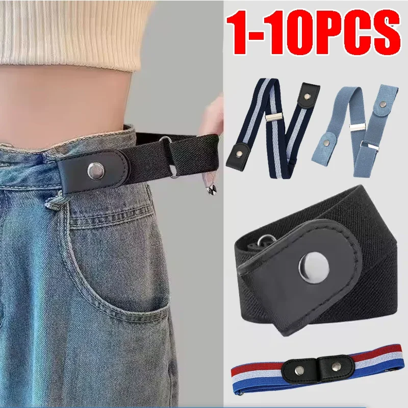 Adjustable Invisible Belt Elastic Japanese Style Clasp Stretchy Comfortable Breathable Lightweight for Everyday Essential