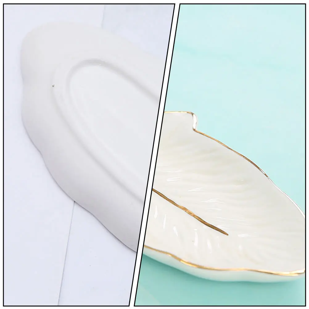 1Pcs Storage Tray Durable Ceramic Multipurpose Jewelry Cosmetics Organizer Desktop Display Decorative Plate