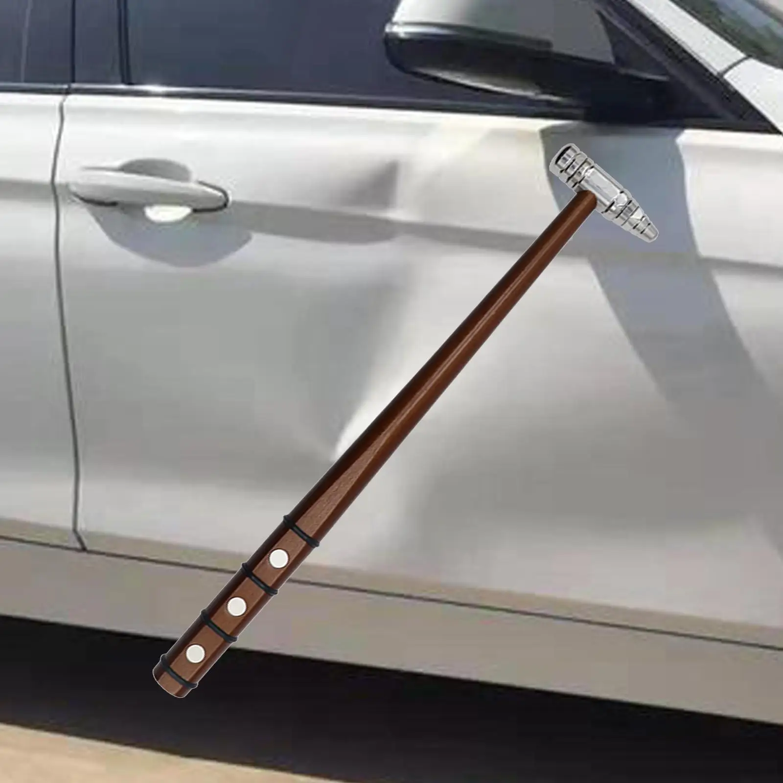 

Car Dents Repair Tool Hammer Wooden Handle Portable Lightweight Leveling Tool Hammer for Small Dents Door Dings Car Sheet