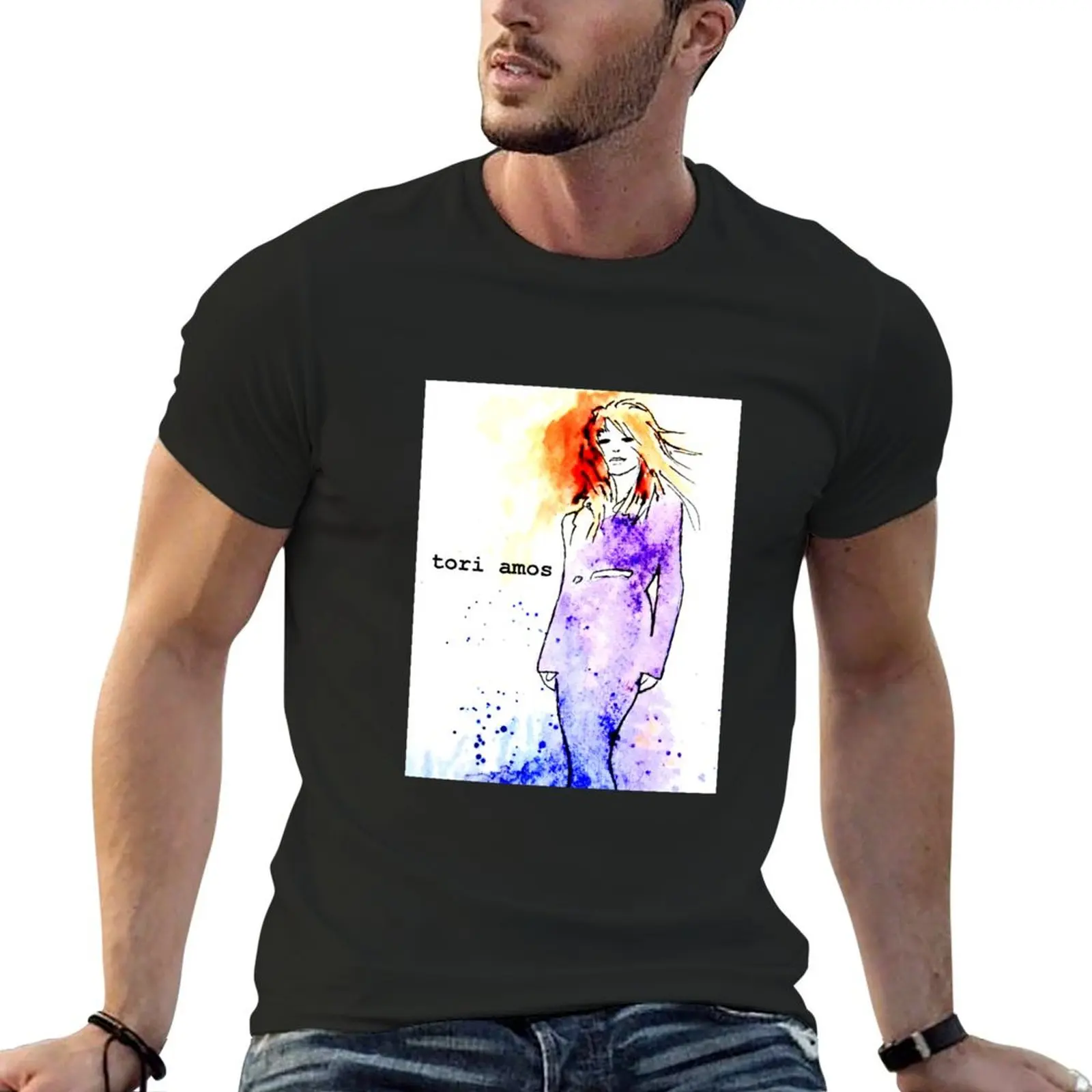 Tori Amos (UG, white) T-Shirt custom t shirt customs customizeds mens graphic t-shirts pack