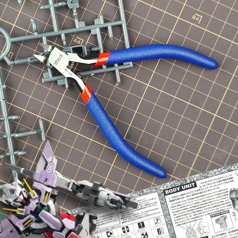 

stedi 5-inch Model Nipper, with Ultra-thin Single-edge and Blade Case Plastic Model Tools for Gundam Repairing Plastic Model