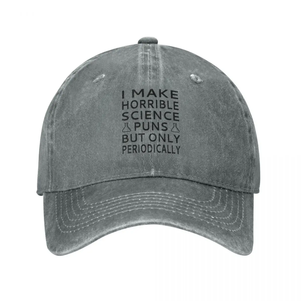 I Make Horrible Science Puns But Only Periodically Cap Cowboy Hat hat man luxury Hat men Women's