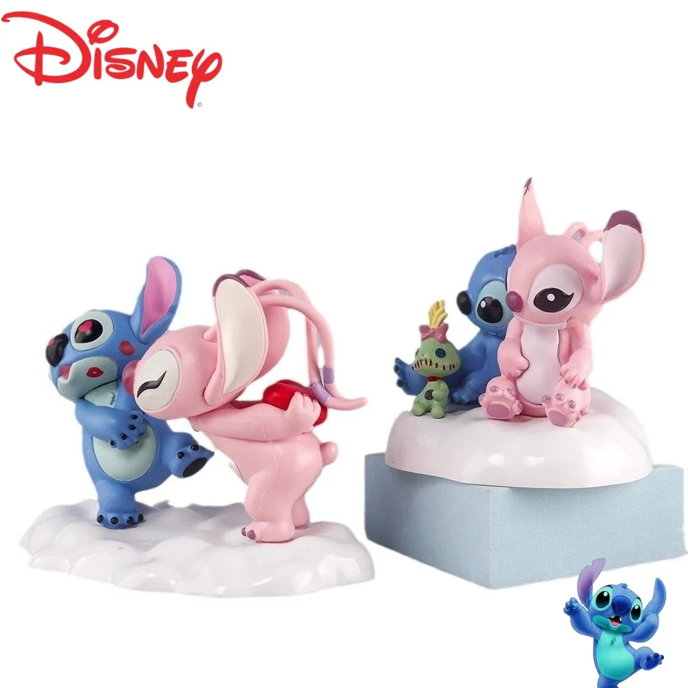 Disney bonito dos desenhos animados ponto anjo figura casal presente do dia dos namorados boneca mesa ornamento criativo acessórios do carro presente do feriado
