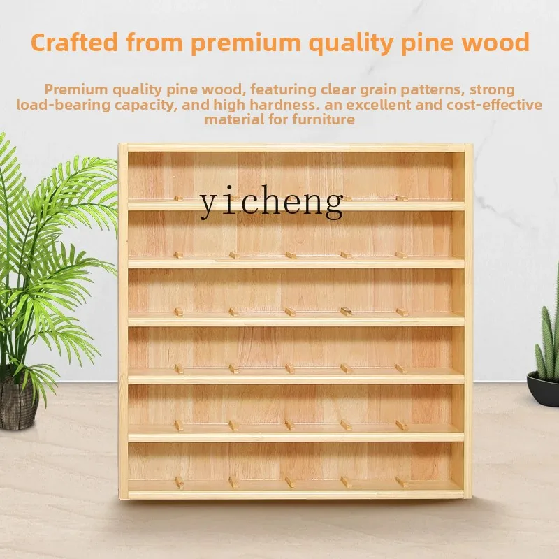 AH حامل أكواب رياض الأطفال حامل خشبي للأطفال خزانة الشاي حامل أكواب الماء الخشبي