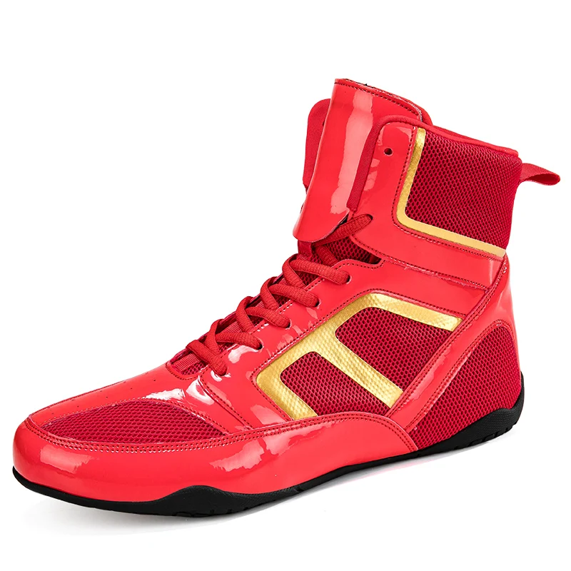 Botas deportivas de lucha de boxeo para parejas, zapatos de entrenamiento de lucha libre, gimnasio, Unisex, gran oferta