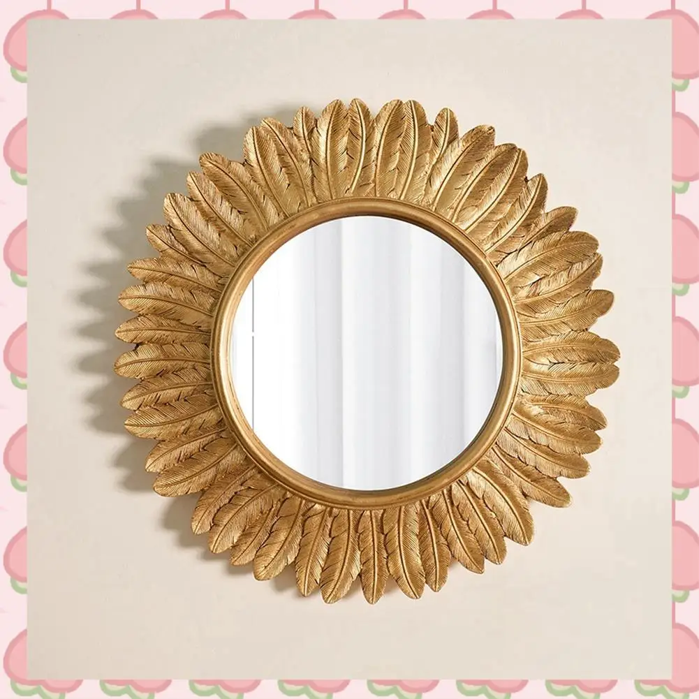 

N18R Gothic Retro Decorative Mirrors Nordic Princess Round Macrame Decorative Mirrors Handicraft Cosmetic Dekoracyjne