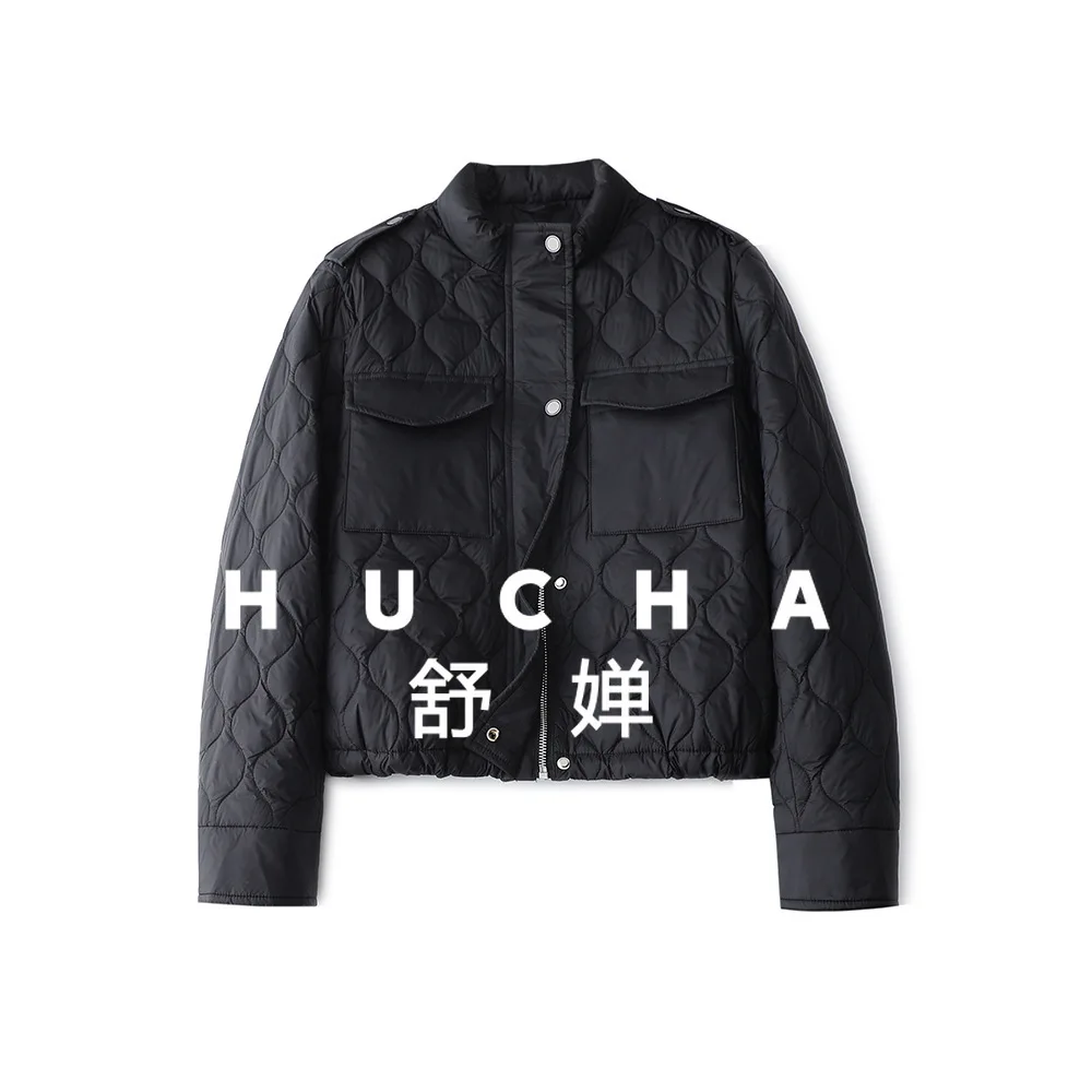 جديد 90 الأبيض بطة أسفل سترة خفيفة الأزياء الوقوف طوق القرع شبكة مكافحة الحفر أسفل سترة صغيرة أسفل النساء