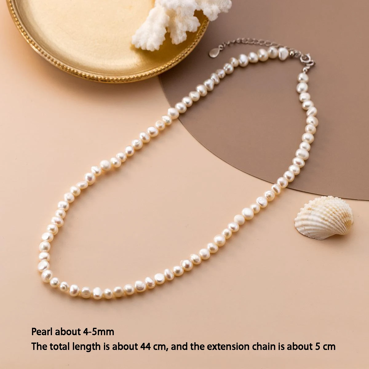 MIQIAO Pearl Necklace 925 Sterling Silver Clavicle Chains Elegant Jewelry For Women Choker Birthday Present Women's Neck Chain