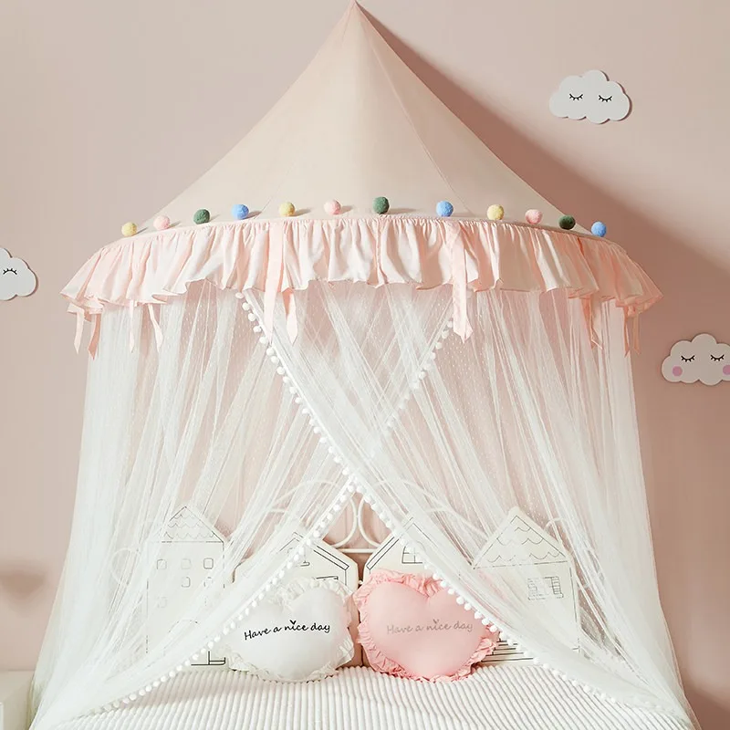 Kinderbed Tent Hangend Plafond Muur Tule Mesh Speelgoed Tent Decoratie Prinses Stijl Kinderen Slaapkamer Speeltenten Klamboe Decor