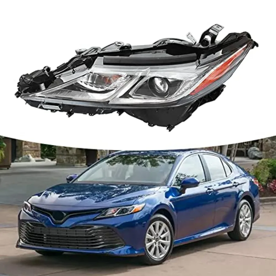 مجموعة المصابيح الأمامية تناسب 20182022 تويوتا كامري LE SE وHybrid LE SE مع برنامج تشغيل تكنولوجيا عين النسر HID
