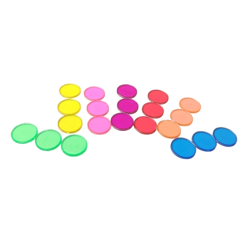 100X Colored Bingo Chips with Wand Set for Learning Sensory Bin Science