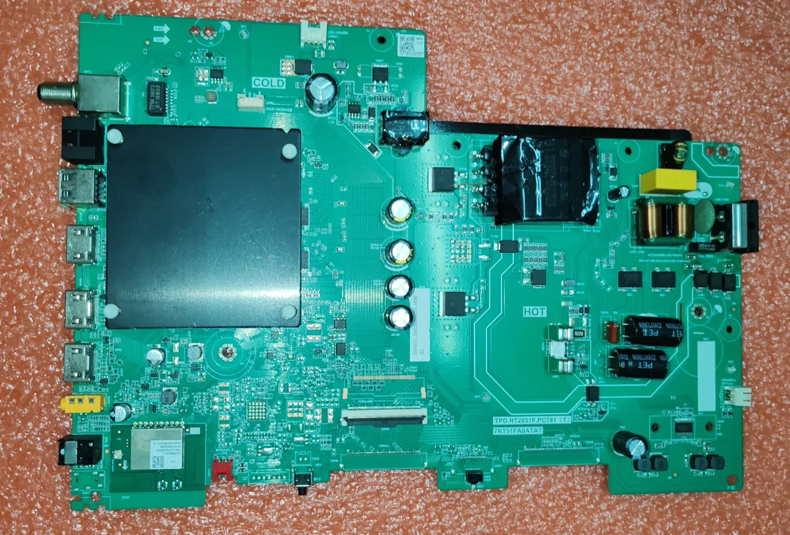 TPD.RT2851F.PC781(T) 7RT51FA8ATAT Placa base para TV LED, 3 interfaces diferentes, verifique con cuidado