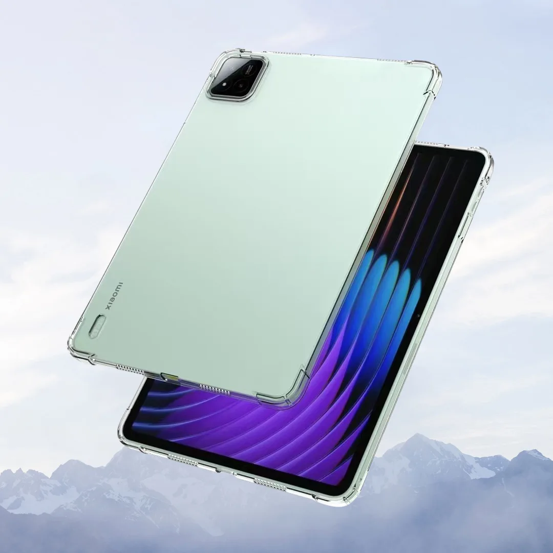 

Прозрачный силиконовый чехол из мягкого ТПУ для Xiaomi Pad 7 Pro 11,2 дюйма, 2024, прозрачный чехол для MiPad 7 11,2, чехол