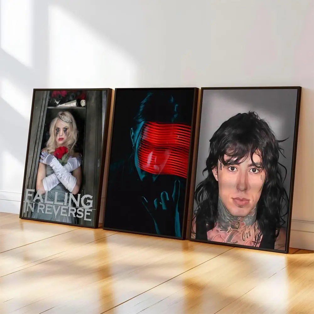 F-Falling In Reverse Poster, Musik-Album-Cover für Zimmer, Leinwandgemälde, Kunstdruck, Heimwanddekoration, Bild, Geschenk