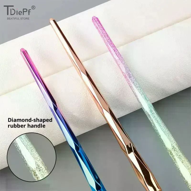 1 brocha de maquillaje grande y plana para resaltar, colorete en forma de abanico, polvo suelto, brocha para la cara, herramienta coreana suave y acogedora de color uniforme para mujer