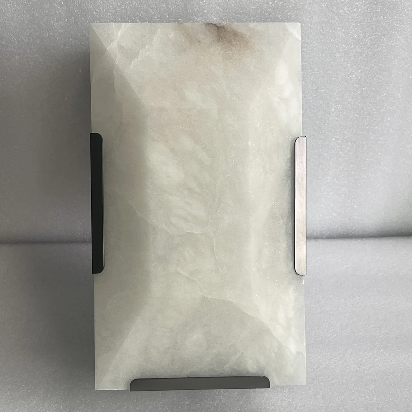 Modern Marble Rhombus Shade Brass Luxury Night Reading Wall Mounted Sconce Lamps Hotel Villa Indoor